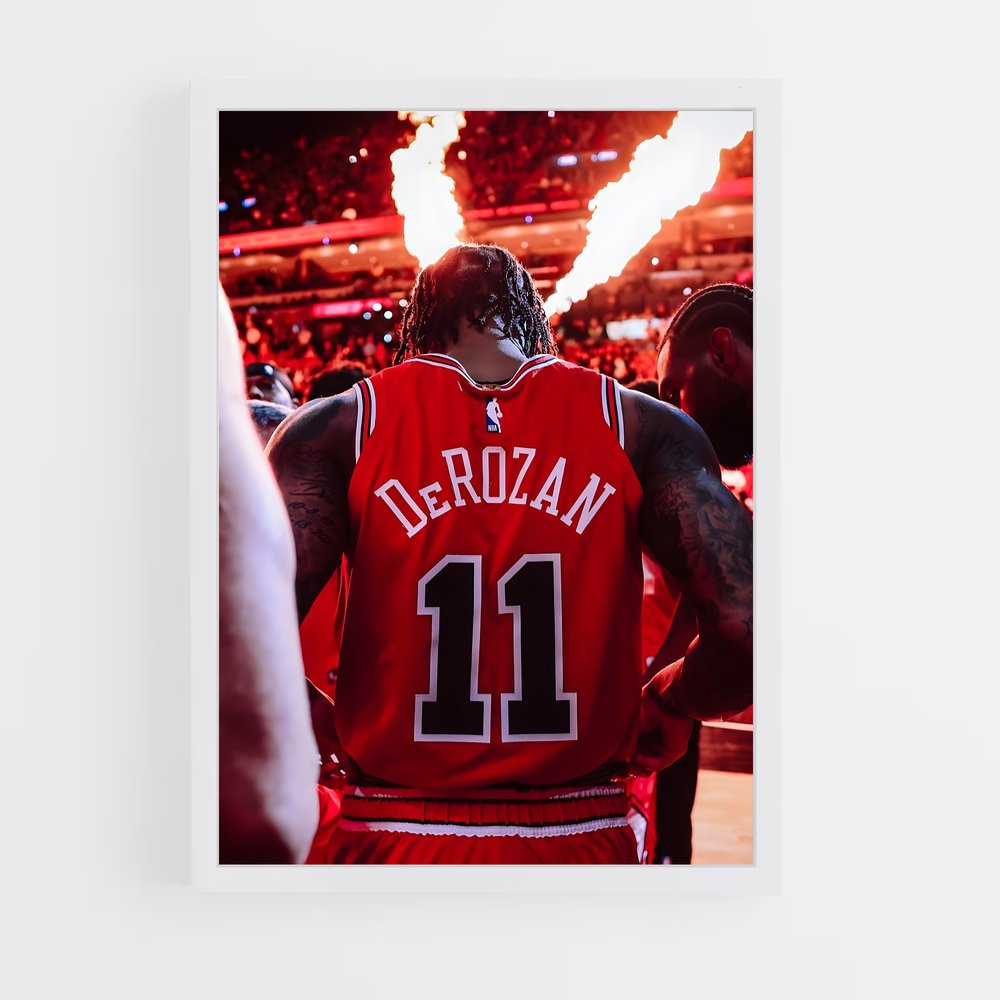 Poster Inked Bulls – affiche Basketball (vue 3)